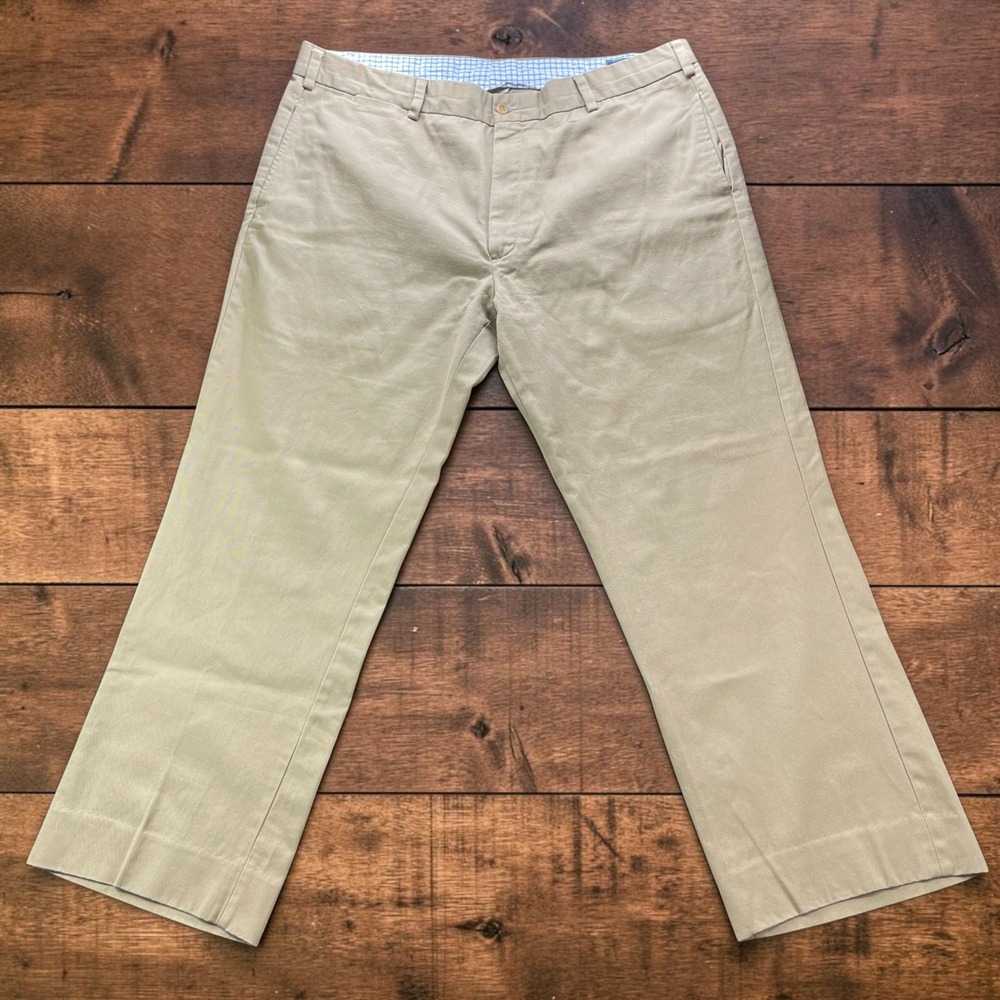 Jack Donnelly Mens Khaki Chinos Made in USA 100% Cotton Twill Pants 40x30